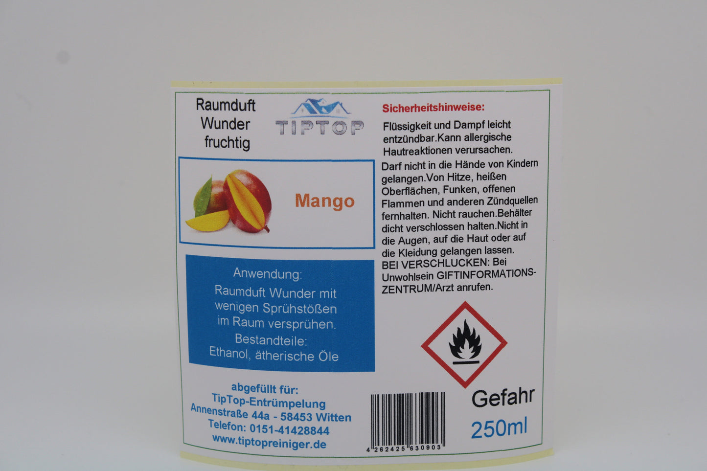 Raumduft - Wunder - 250ml - fruchtig - mehrere Duftnoten zur Auswahl