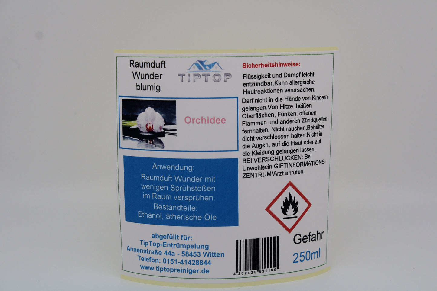 Raumduft-Wunder  - 250ml - blumig - mehrere Duftnoten zur Auswahl